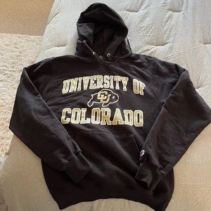 CU Boulder black womens hoodie XS